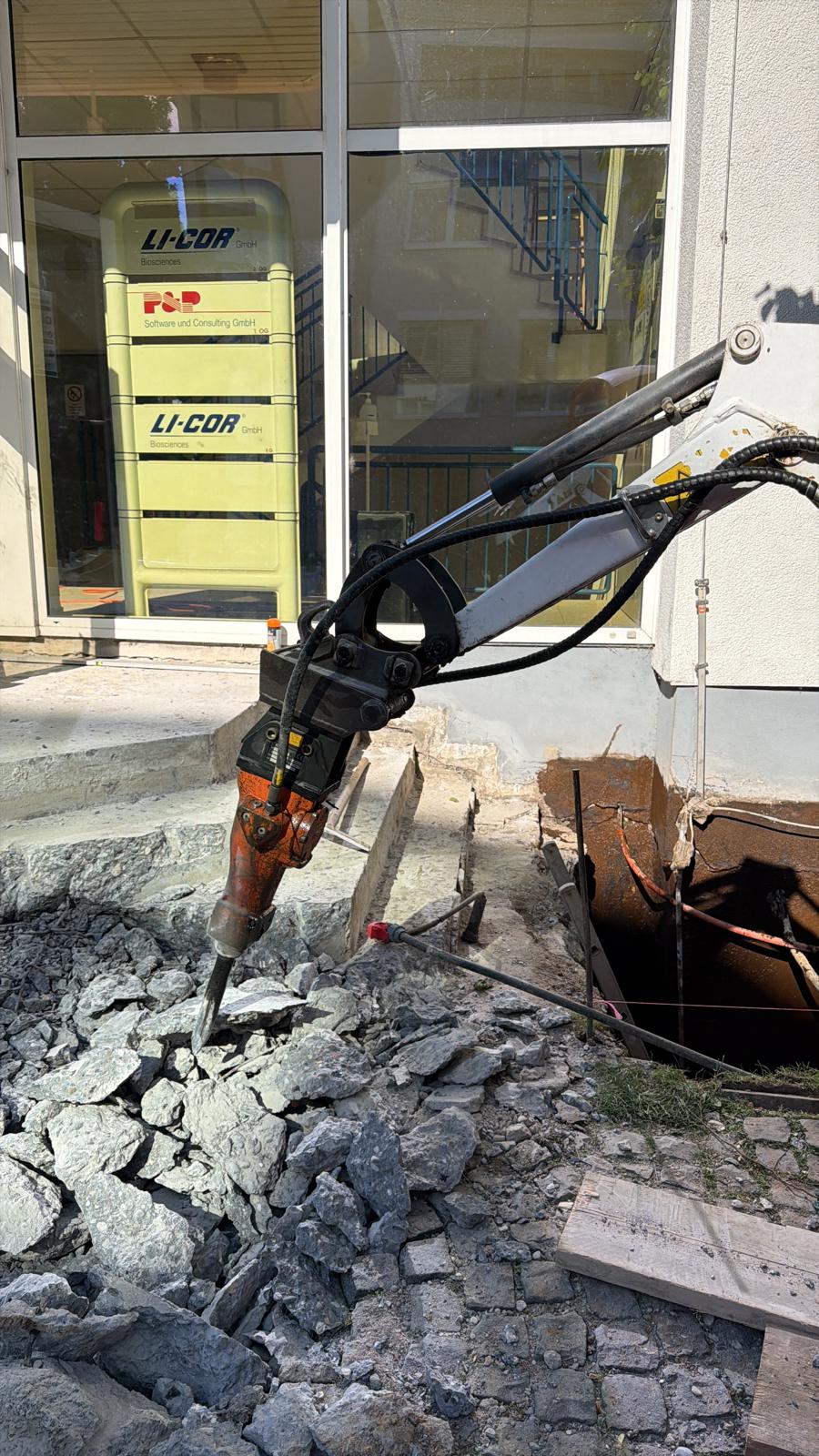 Neugestaltung des Eingangsbereichs bei LI-COR