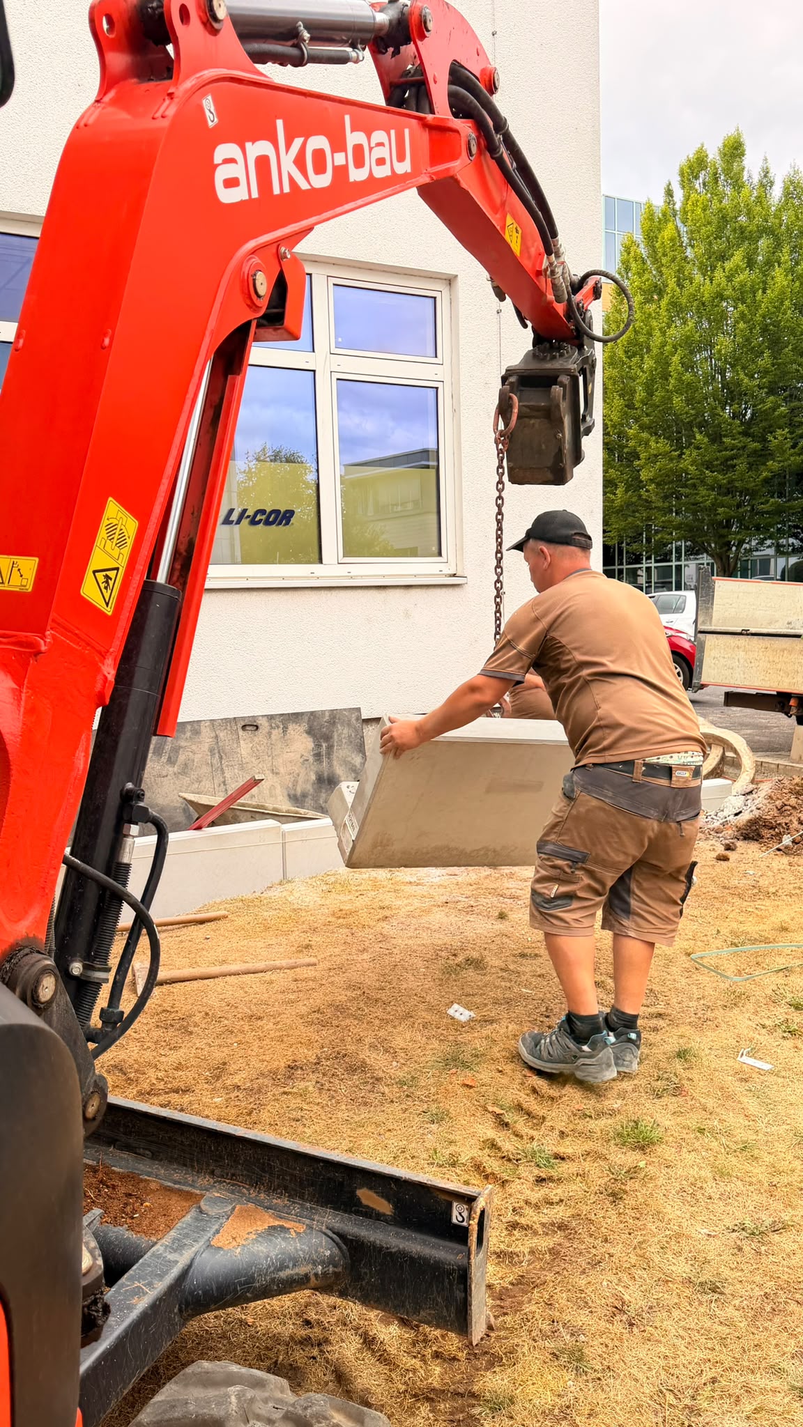 Neugestaltung des Eingangsbereichs bei LI-COR