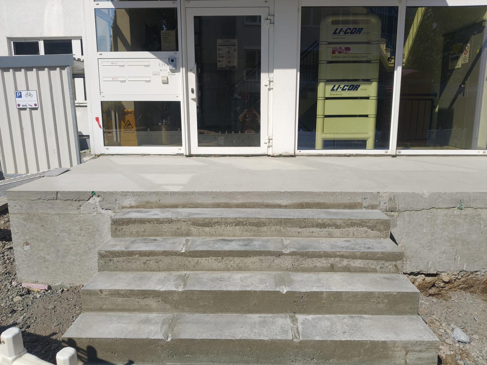 Neugestaltung des Eingangsbereichs bei LI-COR