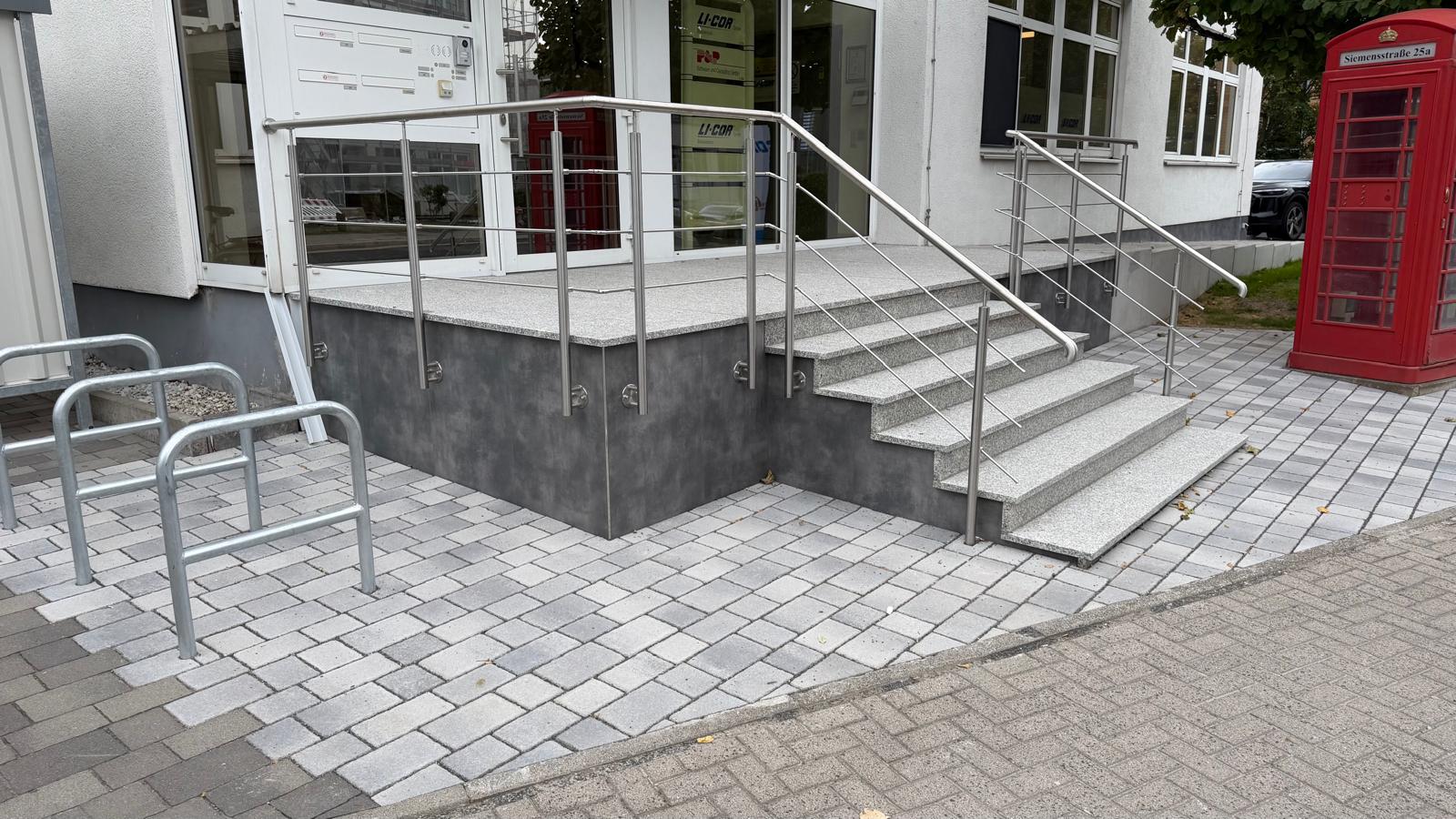 Neugestaltung des Eingangsbereichs bei LI-COR